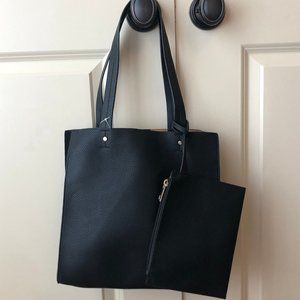 Black Square Shopper Bag
